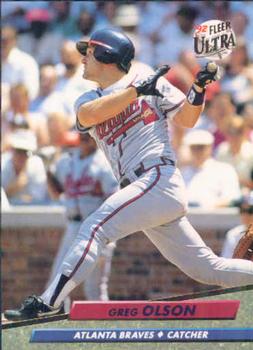 #166 Greg Olson - Atlanta Braves - 1992 Ultra Baseball