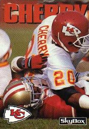 #166 Deron Cherry - Kansas City Chiefs - 1992 SkyBox Impact Football