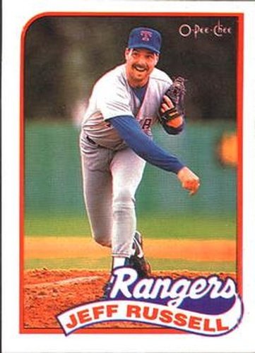 #166 Jeff Russell - Texas Rangers - 1989 O-Pee-Chee Baseball
