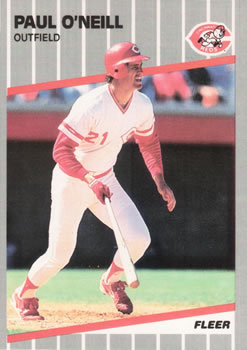 #166 Paul O'Neill - Cincinnati Reds - 1989 Fleer Baseball