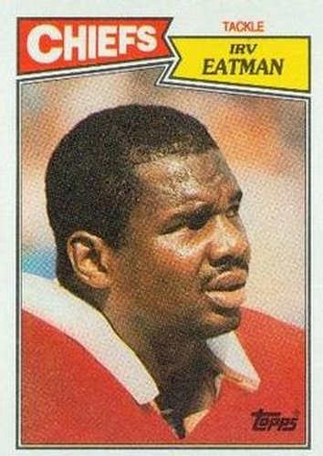 #166 Irv Eatman - Kansas City Chiefs - 1987 Topps Football