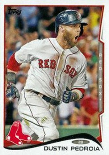 #166c Dustin Pedroia - Boston Red Sox - 2014 Topps Baseball