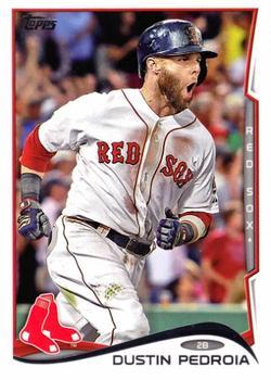 #166d Dustin Pedroia - Boston Red Sox - 2014 Topps Baseball