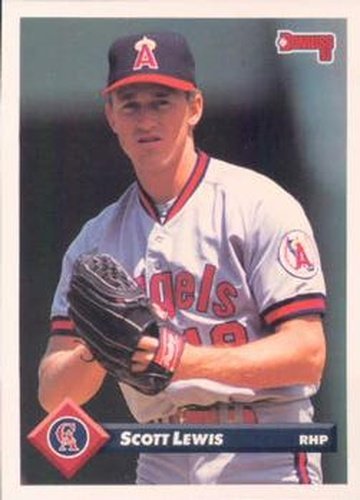 #167 Scott Lewis - California Angels - 1993 Donruss Baseball