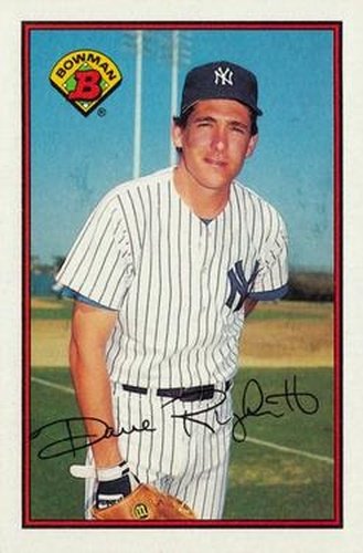 #167 Dave Righetti - New York Yankees - 1989 Bowman Baseball
