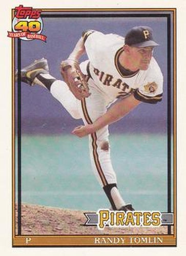 #167 Randy Tomlin - Pittsburgh Pirates - 1991 O-Pee-Chee Baseball