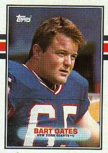 #167 Bart Oates - New York Giants - 1989 Topps Football