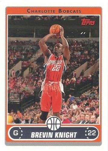 #167 Brevin Knight - Charlotte Bobcats - 2006-07 Topps Basketball