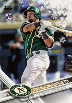 #HMW167 Franklin Barreto - Oakland Athletics - 2017 Topps Holiday Baseball