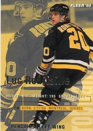 #167 Luc Robitaille - Pittsburgh Penguins - 1994-95 Fleer Hockey