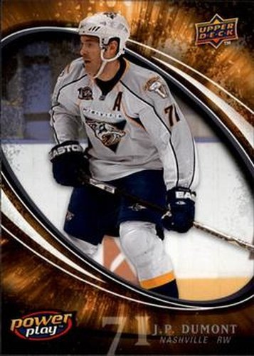 #167 J.P. Dumont - Nashville Predators - 2008-09 Upper Deck Power Play Box Set Hockey