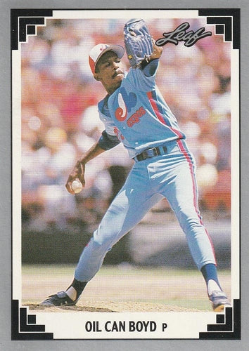 #167 Oil Can Boyd - Montreal Expos - 1991 Leaf Baseball