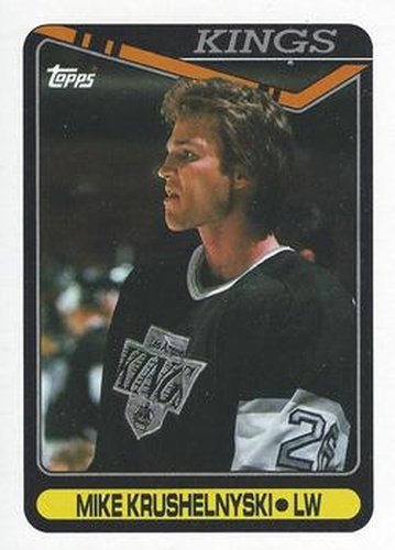 #167 Mike Krushelnyski - Los Angeles Kings - 1990-91 Topps Hockey