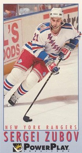 #167 Sergei Zubov - New York Rangers - 1993-94 Fleer PowerPlay Hockey