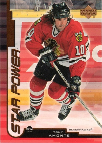 #168 Tony Amonte - Chicago Blackhawks - 1999-00 Upper Deck Hockey