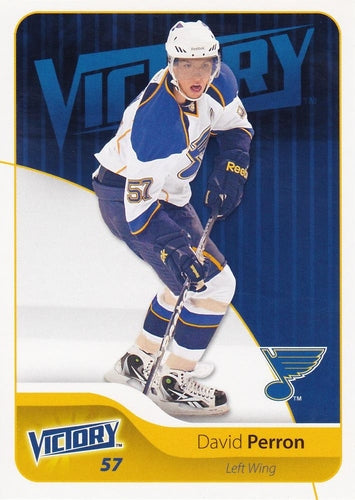 #168 David Perron - St. Louis Blues - 2011-12 Upper Deck Victory Hockey