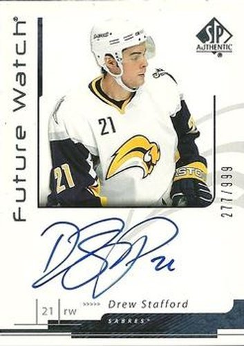#168 Drew Stafford - Buffalo Sabres - 2006-07 SP Authentic Hockey