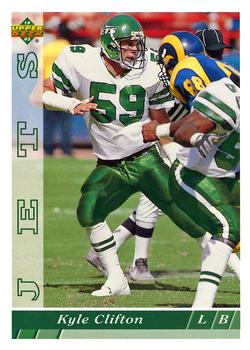 #168 Kyle Clifton - New York Jets - 1993 Upper Deck Football