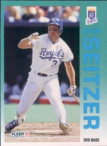 #168 Kevin Seitzer - Kansas City Royals - 1992 Fleer Baseball