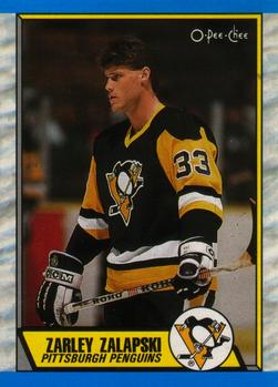 #168 Zarley Zalapski - Pittsburgh Penguins - 1989-90 O-Pee-Chee Hockey