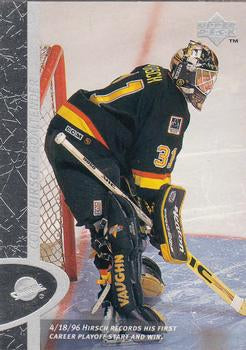 #168 Corey Hirsch - Vancouver Canucks - 1996-97 Upper Deck Hockey