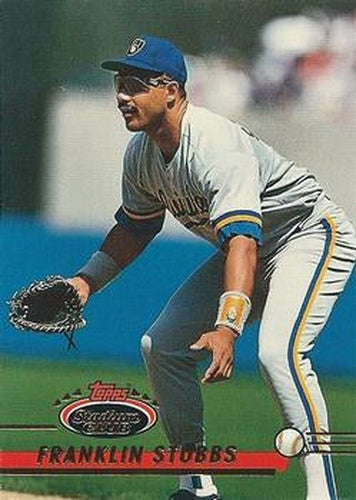 #168 Franklin Stubbs - Milwaukee Brewers - 1993 Stadium Club Baseball