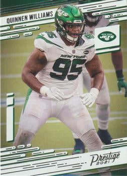#168 Quinnen Williams - New York Jets - 2021 Panini Prestige Football