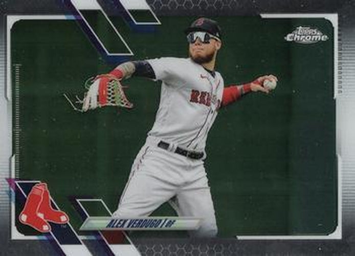 #168 Alex Verdugo - Boston Red Sox - 2021 Topps Chrome Baseball