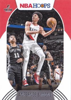 #168 Anfernee Simons - Portland Trail Blazers - 2020-21 Hoops Basketball