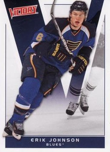 #168 Erik Johnson - St. Louis Blues - 2010-11 Upper Deck Victory Hockey