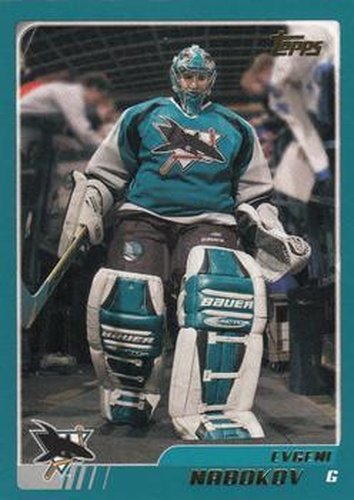 #168 Evgeni Nabokov - San Jose Sharks - 2003-04 Topps Hockey