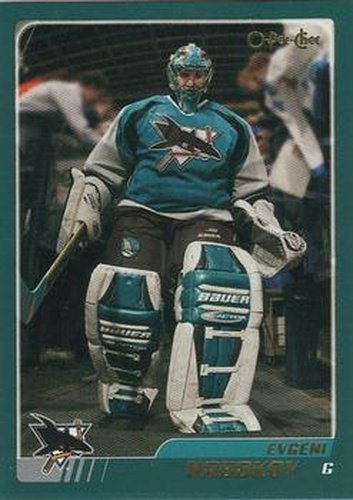 #168 Evgeni Nabokov - San Jose Sharks - 2003-04 O-Pee-Chee Hockey