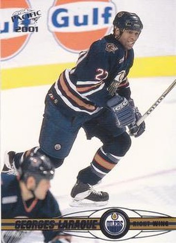 #168 Georges Laraque - Edmonton Oilers - 2000-01 Pacific Hockey