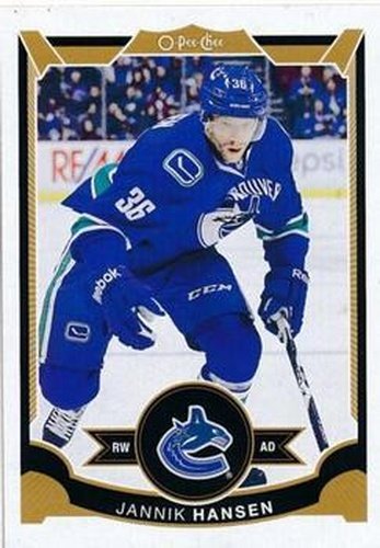 #168 Jannik Hansen - Vancouver Canucks - 2015-16 O-Pee-Chee Hockey