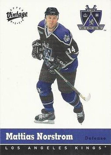 #168 Mattias Norstrom - Los Angeles Kings - 2000-01 Upper Deck Vintage Hockey