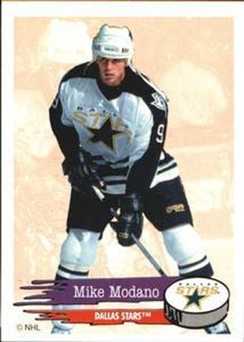 #168 Mike Modano - Dallas Stars - 1995-96 Panini Hockey Stickers