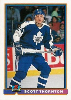 #168 Scott Thornton - Toronto Maple Leafs - 1991-92 Bowman Hockey