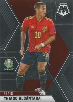 #168 Thiago Alcantara - Spain - 2021 Panini Mosaic UEFA EURO Soccer
