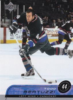#168 Todd Bertuzzi - Vancouver Canucks - 2002-03 Upper Deck Hockey