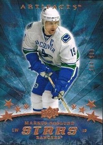 #168 Markus Naslund - New York Rangers - 2008-09 Upper Deck Artifacts Hockey