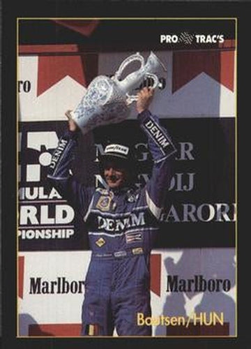 #169 Thierry Boutsen - Williams - 1991 ProTrac's Formula One Racing