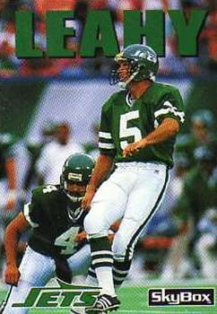 169 Pat Leahy - New York Jets - 1992 SkyBox Impact Football – Isolated Cards