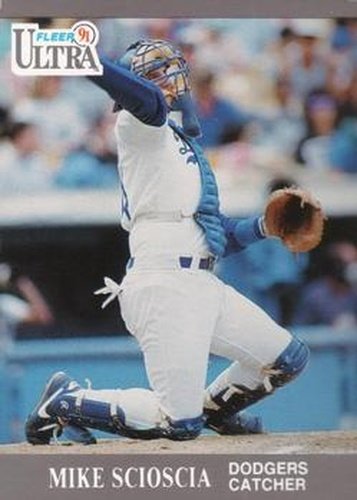 #169 Mike Scioscia - Los Angeles Dodgers - 1991 Ultra Baseball