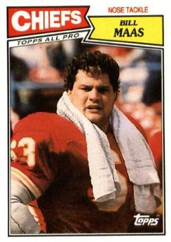 #169 Bill Maas - Kansas City Chiefs - 1987 Topps Football