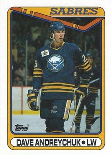 #169 Dave Andreychuk - Buffalo Sabres - 1990-91 Topps Hockey
