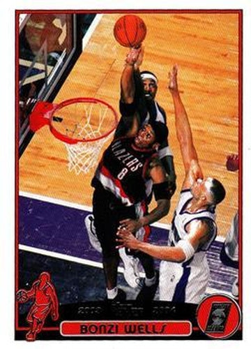 #169 Bonzi Wells - Portland Trail Blazers - 2003-04 Topps Basketball
