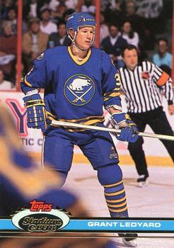 #169 Grant Ledyard - Buffalo Sabres - 1991-92 Stadium Club Hockey