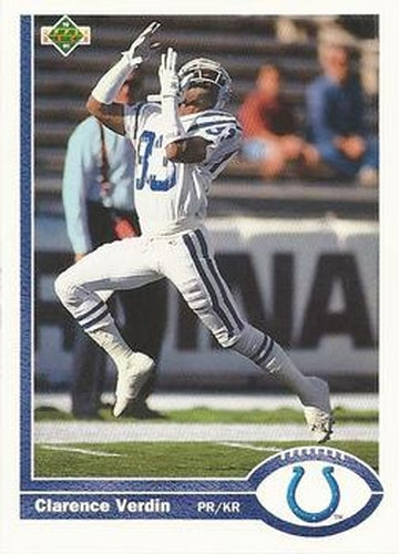 #169 Clarence Verdin - Indianapolis Colts - 1991 Upper Deck Football