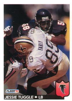 #16 Jessie Tuggle - Atlanta Falcons - 1992 Fleer Football