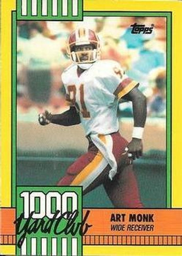 #16 Art Monk - Washington Redskins - 1990 Topps Football - 1000 Yard Club
